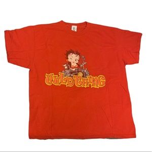 Biker Betty Boop oversized t-shirt